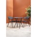 Fauteuils d'extérieur Bolero Santiago noirs (lot de 4)