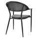 Fauteuils d'extérieur Bolero Santiago noirs (lot de 4)