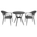 Table d'extérieur Bolero Santiago noire 690mm