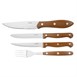 Couteaux à steak Olympia avec manches en PP imitation bois (lot de 12)
