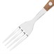 Fourchettes à steak Olympia avec manches en PP imitation bois (lot de 12)