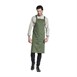 Tablier bavette croisé mixte Chaud Devant Nordic vert 75x100 cm 