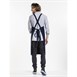 Tablier bavette croisé mixte Chaud Devant Nordic bleu 75x100 cm 