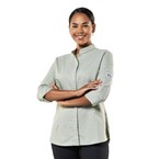 Veste de cuisine femme verte Chaud Devant Nordic