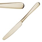 Couteaux de table Olympia Buckingham Champagne dorés (lot de 12)