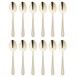 Cuillères à dessert Olympia Buckingham Champagne dorées (lot de 12)