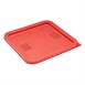 Petit couvercle carré pour boîte de conservation Hygiplas rouge 