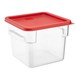 Petit couvercle carré pour boîte de conservation Hygiplas rouge 