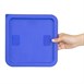 Petit couvercle carré pour boîte de conservation Hygiplas bleu 