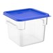 Petit couvercle carré pour boîte de conservation Hygiplas bleu 