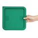 Petit couvercle carré pour boîte de conservation Hygiplas vert 