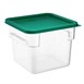Petit couvercle carré pour boîte de conservation Hygiplas vert 