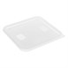 Petit couvercle carré pour boîte de conservation Hygiplas blanc 