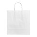 Sacs moyens en papier avec poignée torsadée Fiesta Recyclable blancs (lot de 250)