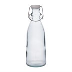 Bouteilles en verre recyclé Olympia avec bouchon mécanique 1L (lot de 6)