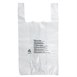 Grands sacs plastiques blancs Fiesta Recyclable (lot de 1 000)