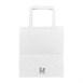 Sacs en papier blanc avec poignées plates Fiesta Recyclable (lot de 250)