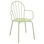Fauteuils Bolero Adeline vert clair (lot de 4)