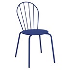 Chaises Bolero Adeline bleu marine (lot de 4)