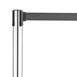 Barrière rétractable en inox poli Bolero sangle noire 3 m (lot de 2)