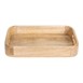 Plateau de service rectangulaire avec poignées intégrées en bois de manguier Olympia 300x190mm