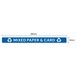 Étiquette adhésive de couvercle de poubelle Jantex Slim papier et carton
