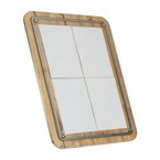 Porte-menu mural en chêne avec LED Securit 4xA4 (sans poteau ni socle)