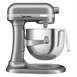 Robot pâtissier professionnel à bol relevable Kitchenaid 6,6 L gris argent 5KSM70JPXBCU