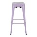 Tabourets de bar en métal Bolero Bistro lilas (lot de 4)