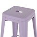 Tabourets de bar en métal Bolero Bistro lilas (lot de 4)