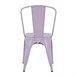 Chaises en métal Bolero Bistro lilas (lot de 4)
