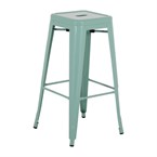 Tabourets de bar Bolero Bistro en métal vert olive (lot de 4)