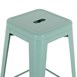 Tabourets de bar Bolero Bistro en métal vert olive (lot de 4)