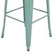 Tabourets de bar Bolero Bistro en métal vert olive (lot de 4)