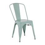 Chaises en métal Bolero Bistro vert olive (lot de 4)