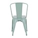Chaises en métal Bolero Bistro vert olive (lot de 4)
