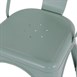 Chaises en métal Bolero Bistro vert olive (lot de 4)