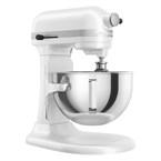 Robot pâtissier professionnel à bol relevable KitchenAid 5,2&#8239;L blanc