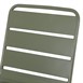 Chaises à lattes en acier Bolero Amalfi vert olive (lot de 4)