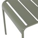 Chaises à lattes en acier Bolero Amalfi vert olive (lot de 4)