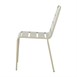 Chaises à lattes en acier Bolero Amalfi taupe (lot de 4)