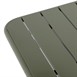 Table pliante à lattes carrée en acier Bolero Amalfi 700 mm vert olive