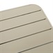 Table pliante à lattes carrée en acier Bolero Amalfi 700 mm taupe