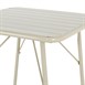 Table pliante à lattes carrée en acier Bolero Amalfi 700 mm taupe