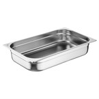 Bacs en inox Nisbets Essentials GN 1/1 100&#8239;mm (lot de 3)