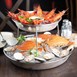 Plateau à fruits de mer en inox Olympia 220 mm