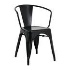 Fauteuils Bolero Bistro Curve noirs (lot de 4)