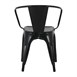Fauteuils Bolero Bistro Curve noirs (lot de 4)
