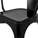 Fauteuils Bolero Bistro Curve noirs (lot de 4)