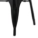 Fauteuils Bolero Bistro Curve noirs (lot de 4)